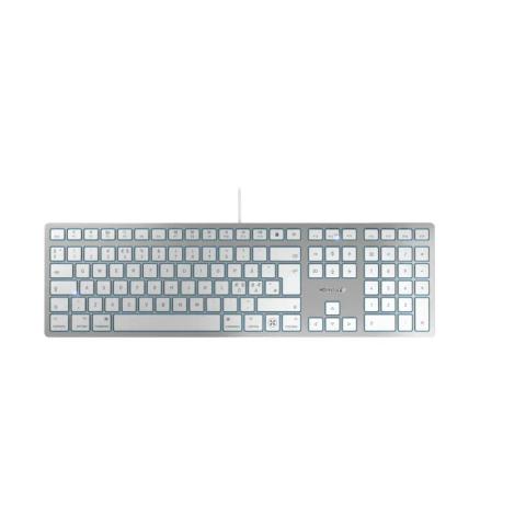 CHERRY KC 6000C FOR MAC keyboard Universal USB QWERTY Nordic Silver