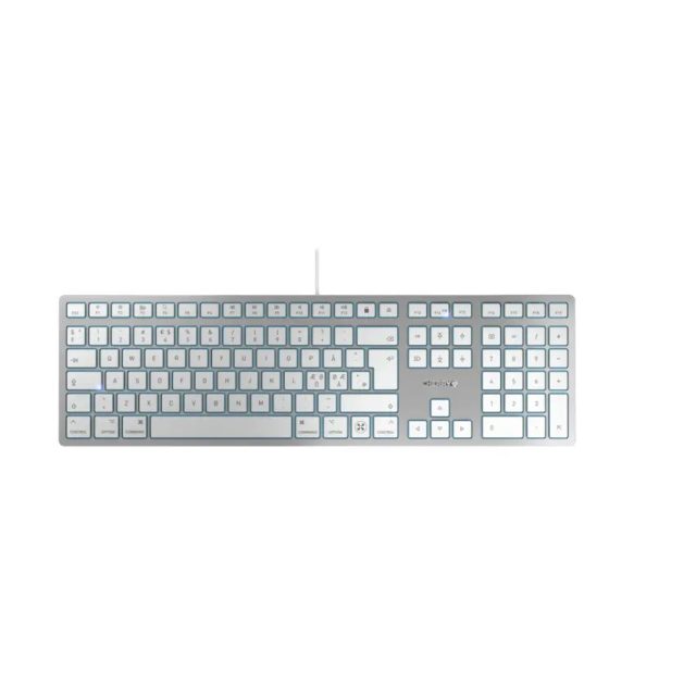 CHERRY KC 6000C FOR MAC keyboard Universal USB QWERTY Nordic Silver