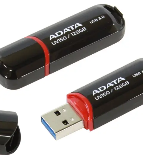 ADATA AUV150-128G-RBK USB flash drive 128 GB USB Type-A 3.2 Gen 1 (3.1 Gen 1) Black