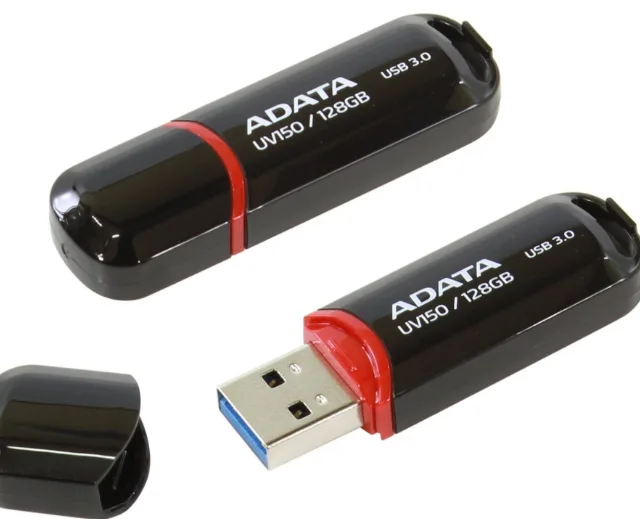 ADATA AUV150-128G-RBK USB flash drive 128 GB USB Type-A 3.2 Gen 1 (3.1 Gen 1) Black