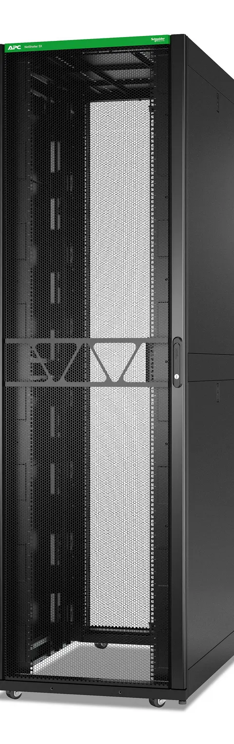 APC NetShelter SX, Server Rack Enclosure, Gen 2, 52U, 2436H x 750W x 1200D mm, with Sides, Black