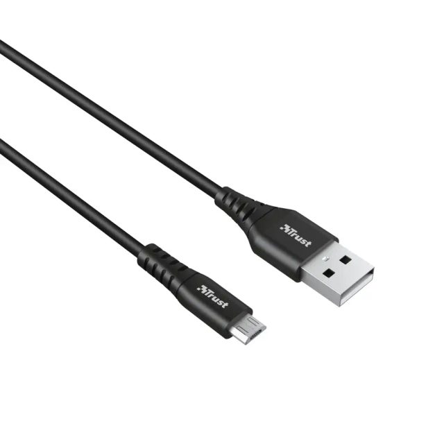 Trust 23567 USB cable USB 2.0 1 m USB A Micro-USB A 0.48 Gbit/s 15 W Black