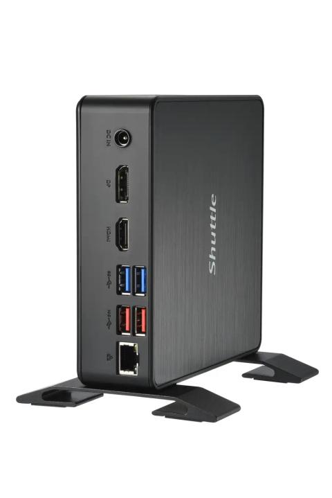 Shuttle Nano PC NC4010XAV2 , Intel Celeron 7305, 8GB DDR4, 250GB M.2 (NVMe), 1x HDMI, 1x DP, 7x USB, 1x LAN, incl. VESA and stand