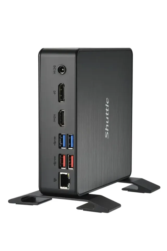 Shuttle Nano PC NC4010XAV2 , Intel Celeron 7305, 8GB DDR4, 250GB M.2 (NVMe), 1x HDMI, 1x DP, 7x USB, 1x LAN, incl. VESA and stand