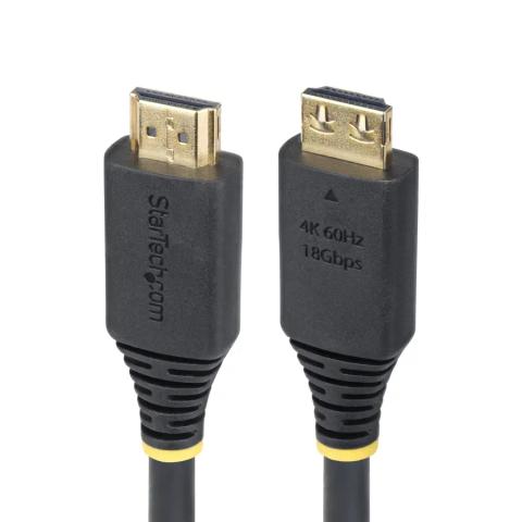 StarTech.com 8ft (2.4m) High Speed HDMI Cable with Gripping Connectors, 4K 60Hz/1440p 144Hz, HDR10/HDCP 2.2/ARC, 18Gbps, UHD HDMI 2.0 Cord for TV/Monitor/Display, TPE Jacket
