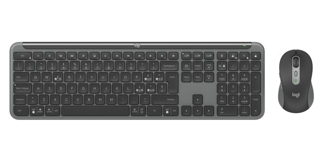 Logitech 920-012507 keyboard Mouse included Office RF Wireless + Bluetooth QWERTY Italian Graphite