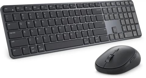 DELL Pro 7 Slim KM726 keyboard Mouse included Home/Office RF Wireless + Bluetooth QWERTZ German Black