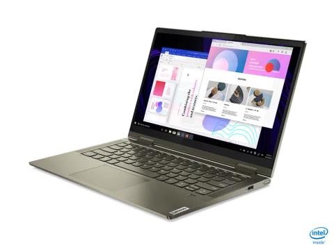 Lenovo Yoga 7 14ITL5 Intel® Core™ i5 i5-1135G7 Hybrid (2-in-1) 35.6 cm (14") Touchscreen Full HD 8 GB DDR4-SDRAM 512 GB SSD Wi-Fi 6 (802.11ax) Windows 11 Home German Green