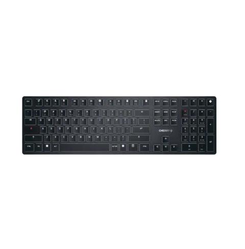 CHERRY KW X ULP keyboard Universal USB + RF Wireless + Bluetooth QWERTY US International Black