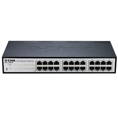 D-Link DGS-1100-24V2 Managed L2 Gigabit Ethernet (10/100/1000) 1U Black, Grey