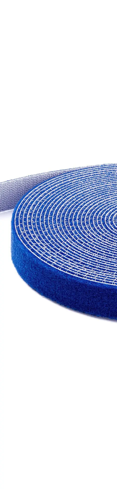 StarTech.com 25ft Hook and Loop Roll - Cut-to-Size Reusable Cable Ties - Bulk Industrial Wire Fastener Tape /Adjustable Fabric Wraps Blue / Resuable Self Gripping Cable Management Straps