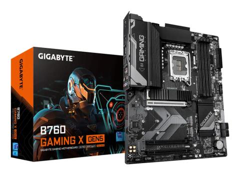 GIGABYTE B760 GAMING X GEN5 Motherboard - Supports 14th Gen. Intel Core CPUs, 8+1+1 phases VRM, up to 5600MHz DDR5, 3xPCIe 4.0 M.2, 2.5 GbE LAN, USB 3.2 Gen 2