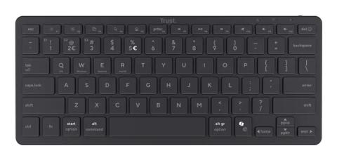 Trust Nado II keyboard Home/Office Bluetooth German Black