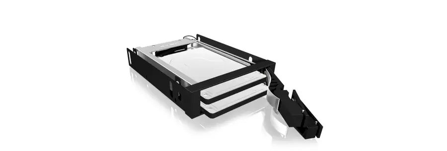 ICY BOX IB-2227StS 8.89 cm (3.5") Storage drive tray Black
