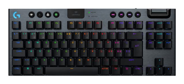 Logitech G915 X LIGHTSPEED keyboard Gaming USB + RF Wireless + Bluetooth QWERTZ German Black