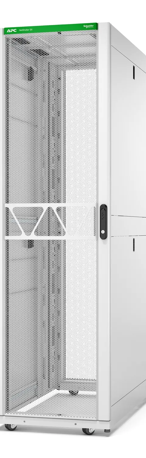 APC NetShelter SX Server Rack Gen 2, 42U, 1991H x 600W x 1200D mm, with Sides, White