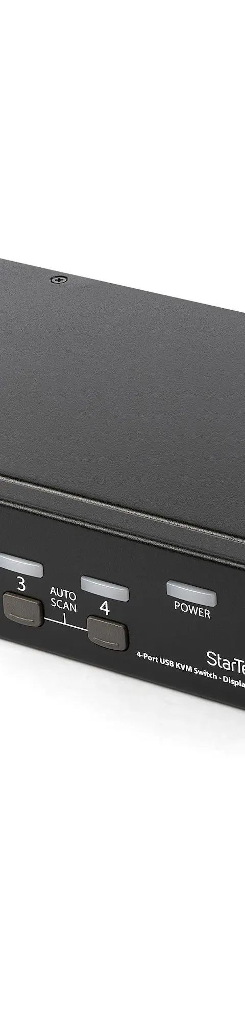 StarTech.com 4 Port DisplayPort KVM Switch - 4K 60Hz - Single Display - Dual Port UHD DP 1.2 USB KVM Switch with Integrated USB 2.0 Hub & Audio - Dell, HP, Apple, Lenovo - TAA Compliant