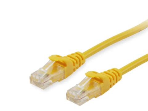 Equip Cat.6A U/UTP Patch Cable, 0.25m, Yellow