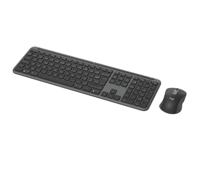 Logitech 920-012485 keyboard Mouse included Office RF Wireless + Bluetooth AZERTY French Graphite