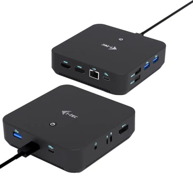 i-tec USB-C DP Dual HDMI Docking Station with Power Delivery 100 W Wired USB 3.2 Gen 2 (3.1 Gen 2) Type-C Black