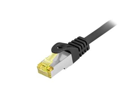 Equip Cat.6A S/FTP Outdoor Patch Cable, 0.25m, Black