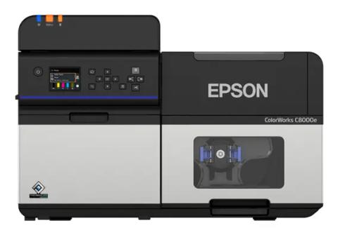 Epson ColorWorks C8000e (MK) label printer Inkjet Colour 600 x 1200 DPI 300 mm/sec Wired & Wireless Ethernet LAN