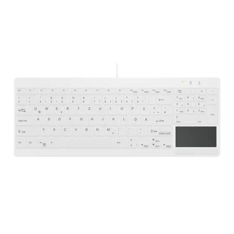 Contour Design Active Key Contour QuickClean Medical Keyboard IP68 Touchpad Compact Wired White DE C7412