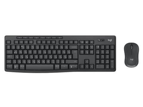 Logitech MK370 Combo for Business keyboard Mouse included Office RF Wireless + Bluetooth QWERTY Portuguese Graphite