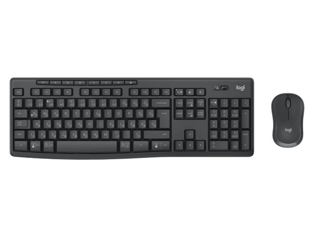 Logitech MK370 Combo for Business keyboard Mouse included Office RF Wireless + Bluetooth QWERTY Portuguese Graphite