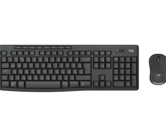 Logitech MK370 Combo for Business keyboard Mouse included Office RF Wireless + Bluetooth QWERTY Portuguese Graphite