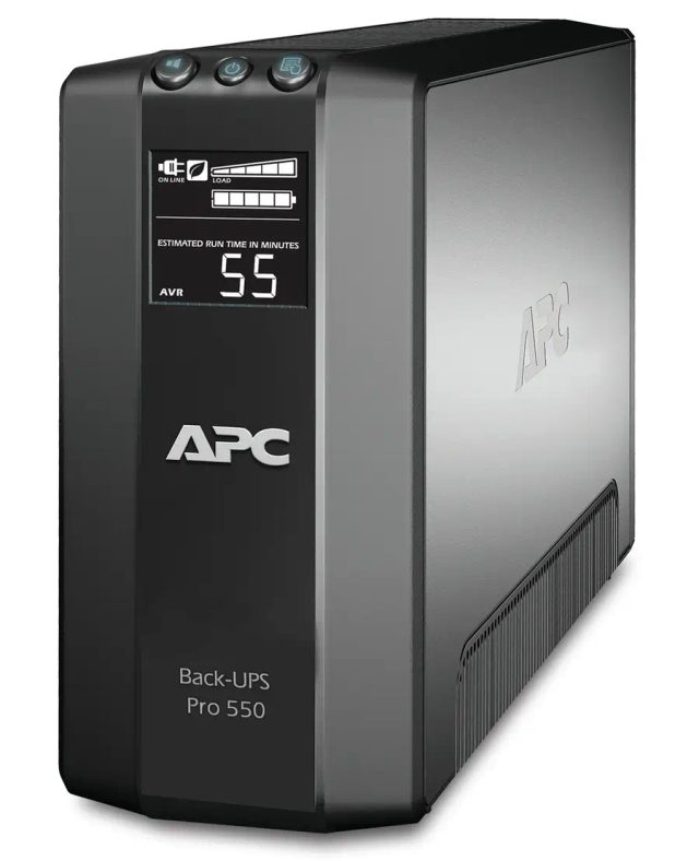 APC Back-UPS Pro uninterruptible power supply (UPS) Line-Interactive 0.55 kVA 330 W 6 AC outlet(s)
