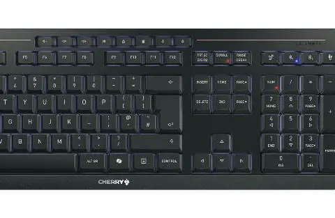CHERRY Stream desktop ultimate keyboard Mouse included Home/Office USB + RF Wireless + Bluetooth QWERTY UK English Black
