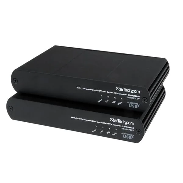 StarTech.com USB DVI over Cat 5e / Cat 6 KVM Console Extender w/ 1920x1200 Uncompressed Video - 330ft (100m)