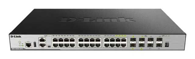 D-Link DGS-3630-28PC/SI/E network switch Managed L3 Gigabit Ethernet (10/100/1000) Power over Ethernet (PoE) Black, Grey