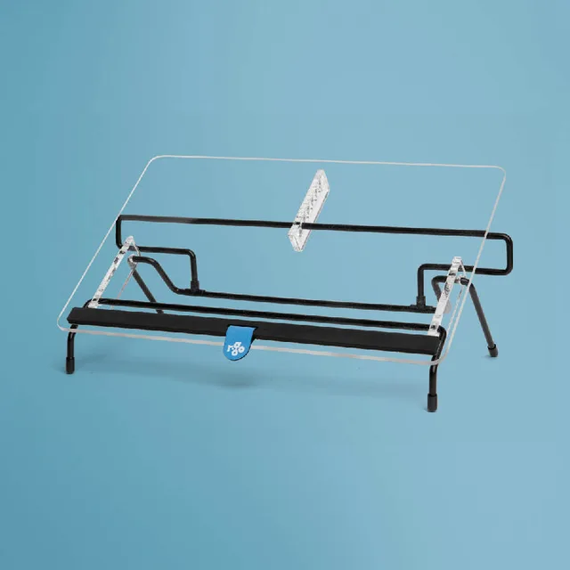 R-Go Tools Document holder R-Go Flex Read, ergonomic, with soft foam wrist rest, transparent acrylic