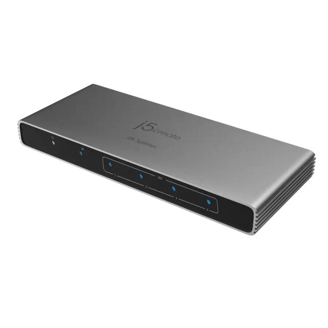j5create JDSH814 8K HDMI™ 2.1 4-Way Splitter