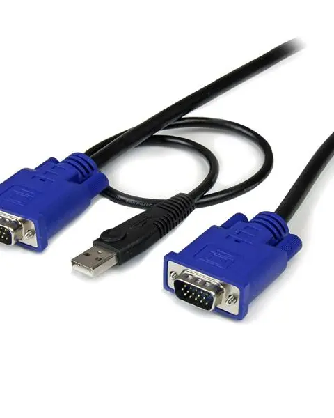 StarTech.com 10 ft Ultra Thin USB VGA 2-in-1 KVM Cable
