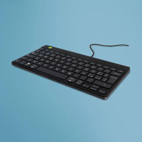 R-Go Tools Ergonomic keyboard R-Go Compact Break, compact keyboard with break software, QWERTY (IT), wired, black