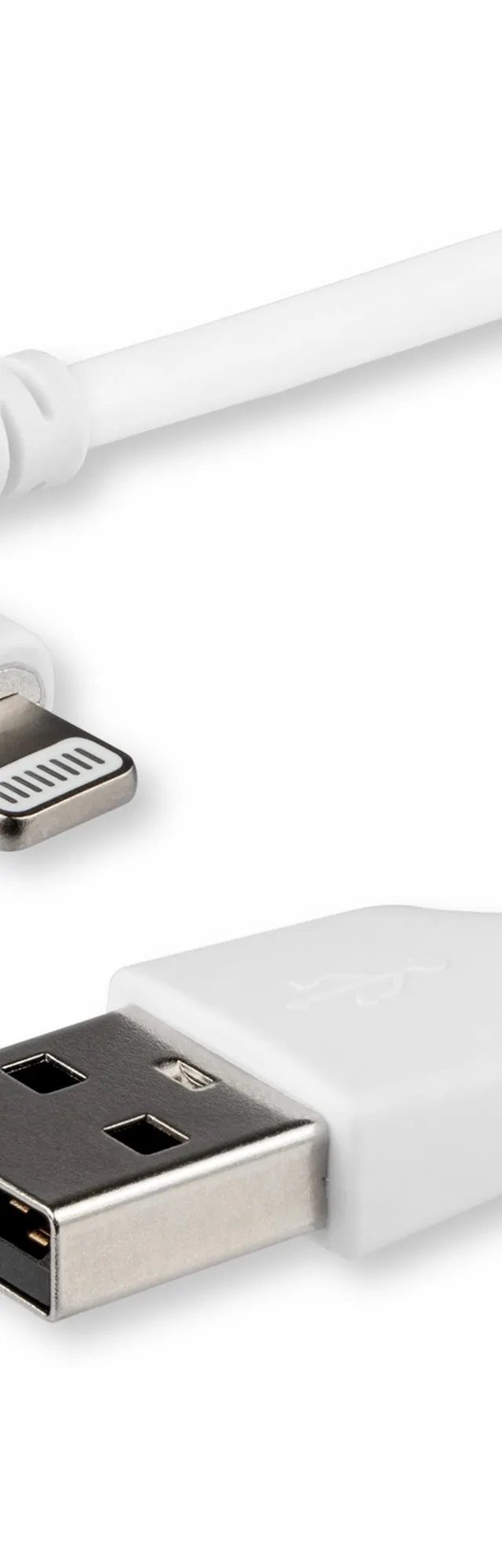 StarTech.com 6ft (2m) Durable USB A to Lightning Cable - White 90° Right Angled Heavy Duty Rugged Aramid Fiber USB Type A to Lightning Charging/Sync Cord - Apple MFi Certified - iPhone