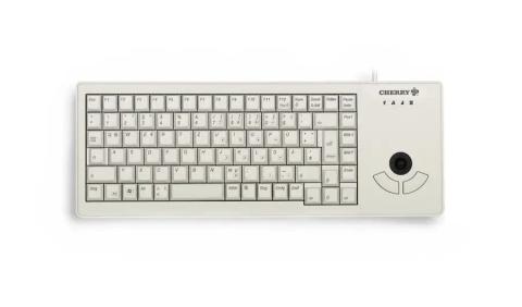 CHERRY XS Trackball keyboard Universal USB Belgian Grey