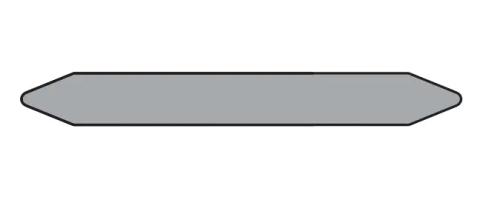 Brother LTZ1A052FPIP self-adhesive label Grey 130 pc(s)