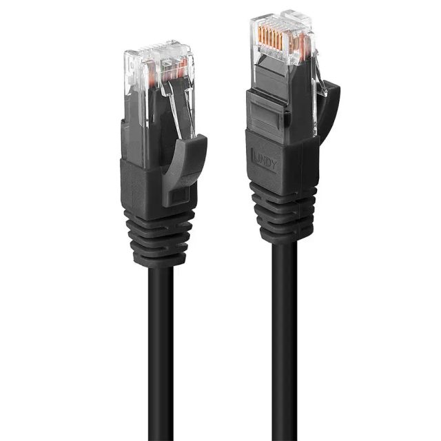 Lindy 45432 networking cable Black 1 m Cat6 U/UTP (UTP)