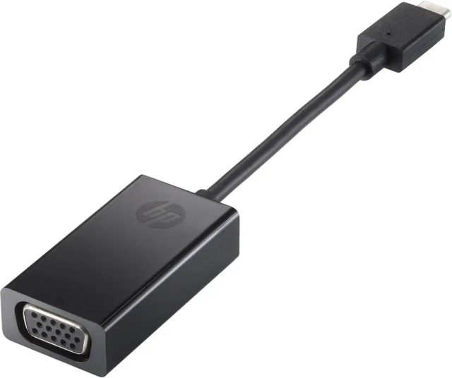 HP USB-C to VGA Adapter USB graphics adapter Black