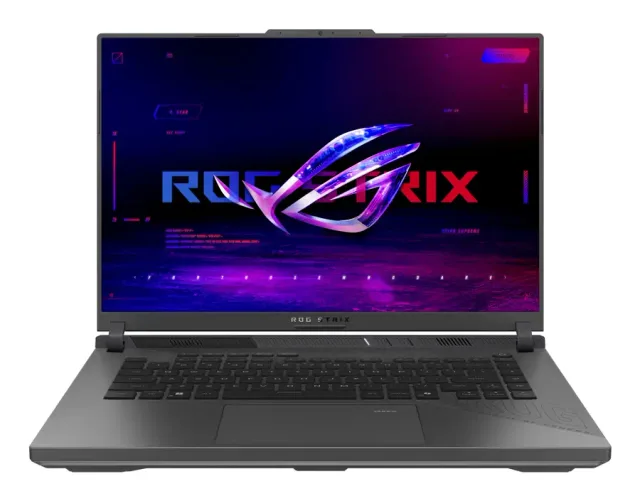 ASUS ROG Strix G16 G614FP-S5008W AMD Ryzen™ 9 9955HX Laptop 40.6 cm (16") WQXGA 32 GB DDR5-SDRAM 1 TB SSD NVIDIA GeForce RTX 5070 Wi-Fi 6E (802.11ax) Windows 11 Home German Black, Grey
