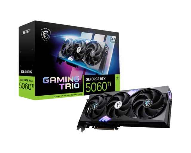 MSI GeForce RTX 5060 Ti 8G GAMING TRIO OC NVIDIA 8 GB GDDR7