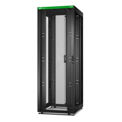 APC Easy Rack, 48U, Black, With Roof, Castors, Feet, 4 Brackets, and Bottom, No Side Panels, 2258H x 800W x 1000D mm