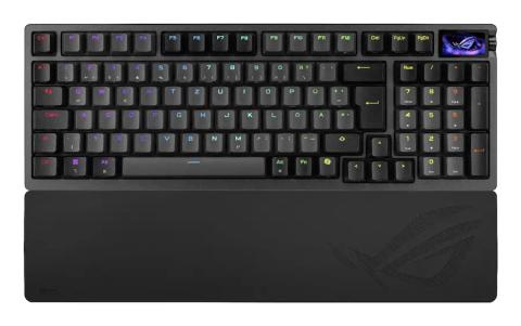 ASUS ROG Azoth 96 HE keyboard Gaming USB + RF Wireless + Bluetooth QWERTZ Black