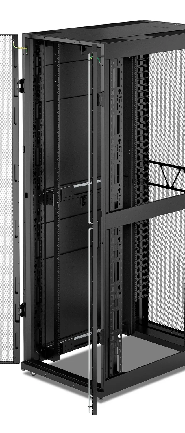 APC NetShelter SX, Networking Rack Enclosure, 48U, 2258H x 750W x 1200D mm, with Sides, Black