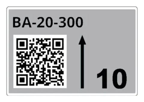 Brother LTZ1A075FQR self-adhesive label Rectangle Grey
