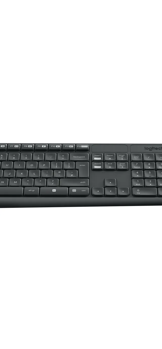 Logitech 920-007915 keyboard Mouse included Universal RF Wireless Greek Grey